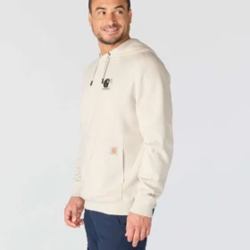 Erkek Force Nem Emici Logolu Kapüşonlu Sweatshirt