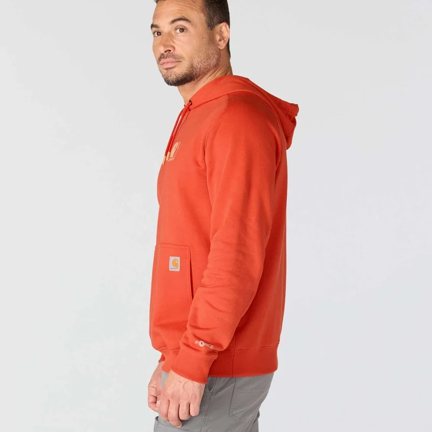 Erkek Force Nem Emici Logolu Kapüşonlu Sweatshirt