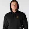 Erkek Force Nem Emici Logolu Kapüşonlu Sweatshirt