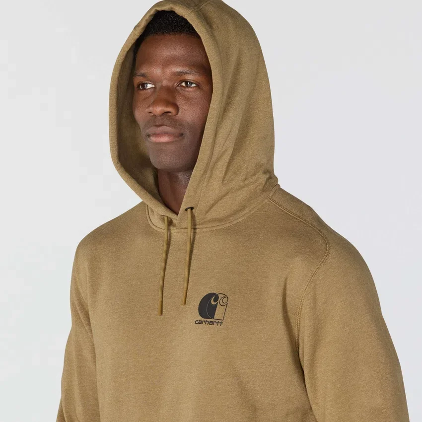 Erkek Force Nem Emici Logolu Kapüşonlu Sweatshirt