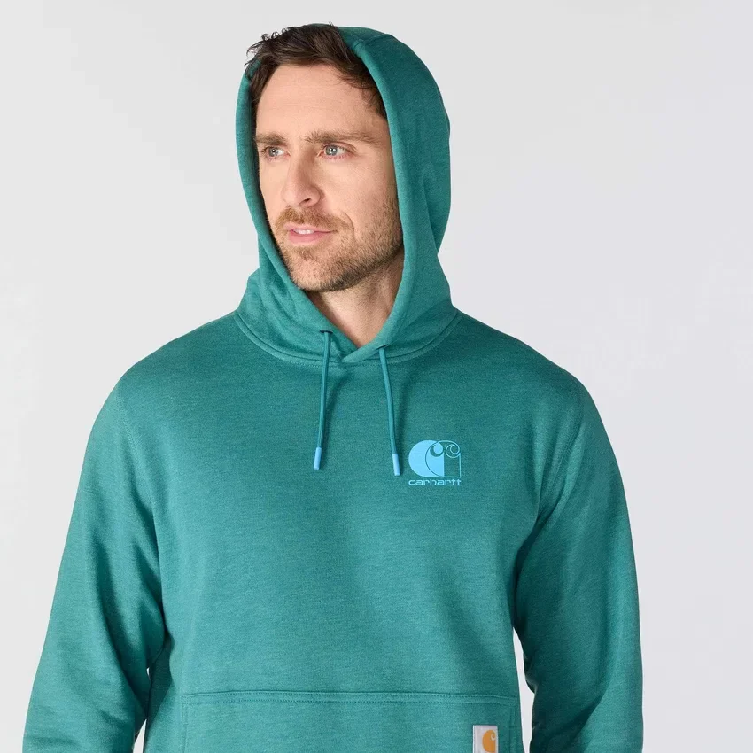 Erkek Force Nem Emici Logolu Kapüşonlu Sweatshirt