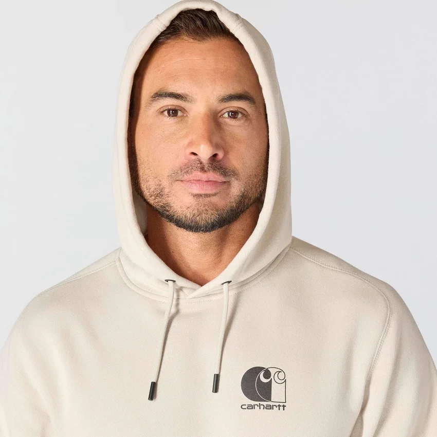 Erkek Force Nem Emici Logolu Kapüşonlu Sweatshirt