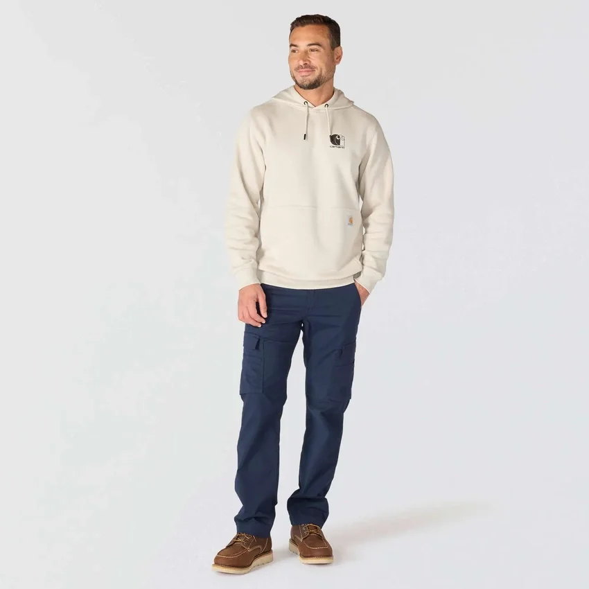 Erkek Force Nem Emici Logolu Kapüşonlu Sweatshirt