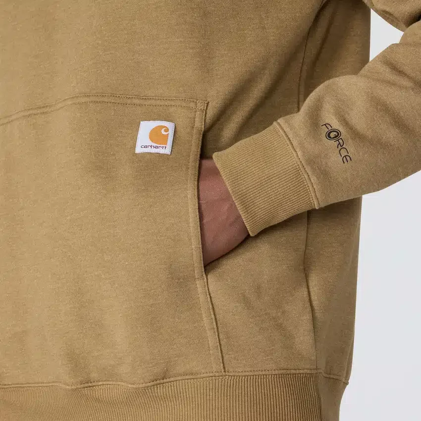 Erkek Force Nem Emici Logolu Kapüşonlu Sweatshirt