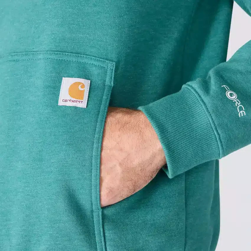 Erkek Force Nem Emici Logolu Kapüşonlu Sweatshirt