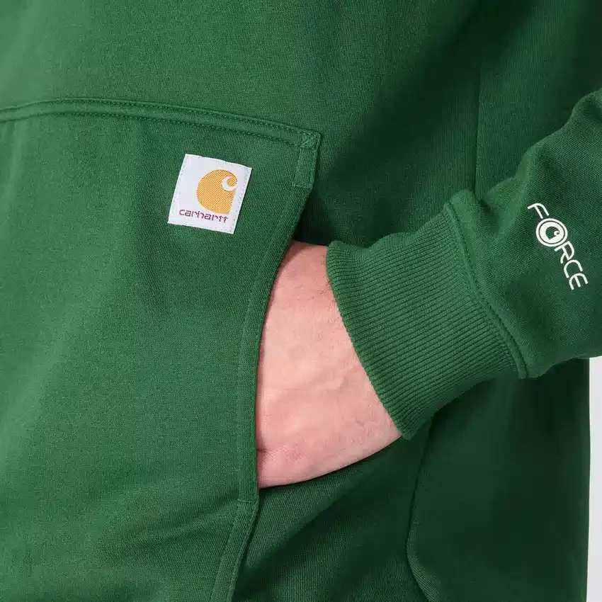 Erkek Force Nem Emici Logolu Kapüşonlu Sweatshirt