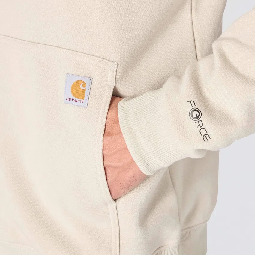 Erkek Force Nem Emici Logolu Kapüşonlu Sweatshirt