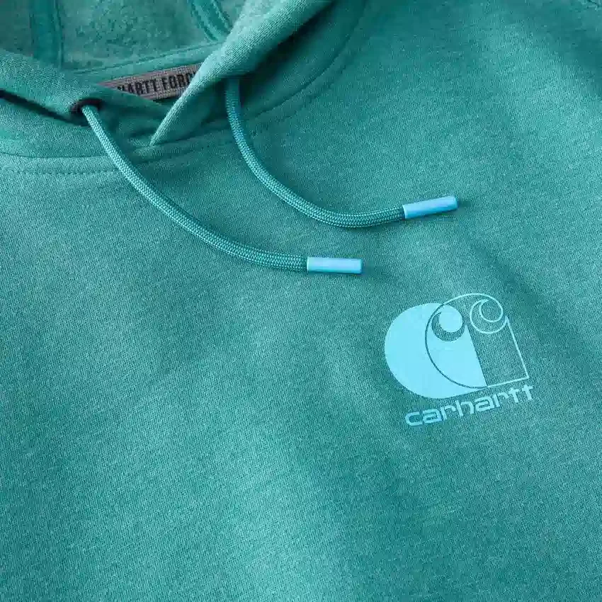 Erkek Force Nem Emici Logolu Kapüşonlu Sweatshirt