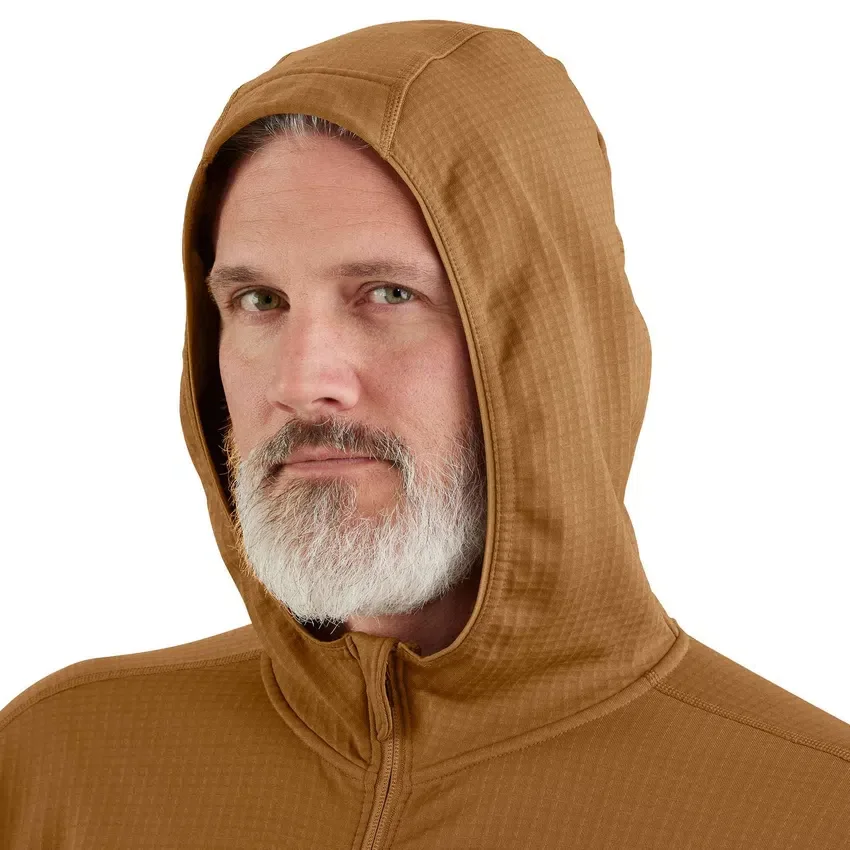 Erkek Force Polar Astarlı Nem Emici Fermuarlı Kapüşonlu Sweatshirt