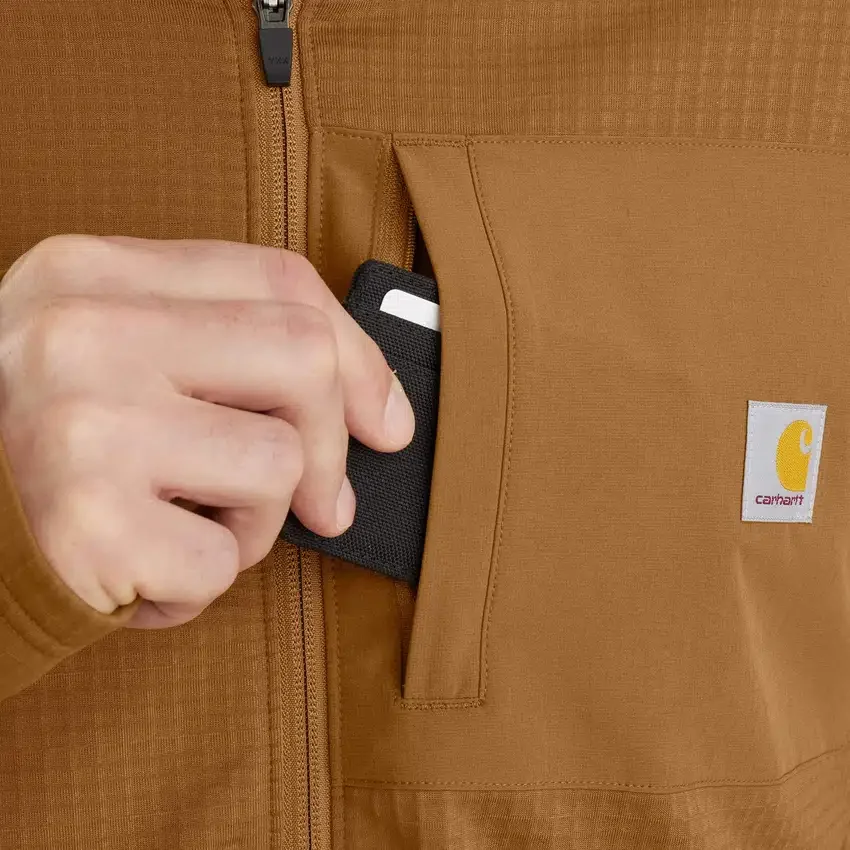 Erkek Force Polar Astarlı Nem Emici Fermuarlı Kapüşonlu Sweatshirt