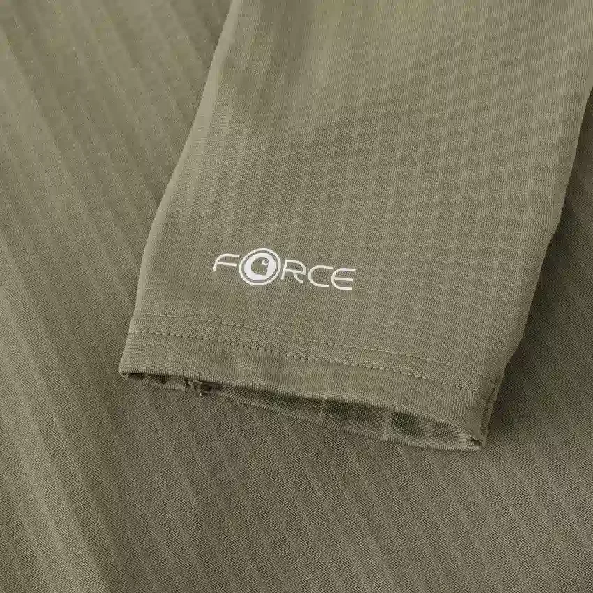 Erkek Force Polar Astarlı Nem Emici Yarım Fermuarlı Kazak