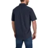 Erkek Force Sun Defender™ Chambray Bol Kesim Kısa Kolluklu Gömlek - Güneş Koruyucu Gömlekler