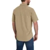 Erkek Force Sun Defender™ Chambray Bol Kesim Kısa Kolluklu Gömlek - Güneş Koruyucu Gömlekler