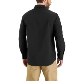 Erkek Force Sun Defender™ Chambray Bol Kesim Uzun Kolluklu Gömlek – Güneş Koruyucu Gömlekler