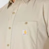 Erkek Force Sun Defender™ Dokuma Bol Kesim Kısa Kolluklu Gömlek - Güneş Koruyucu Gömlekler