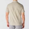 Erkek Force Sun Defender™ Dokuma Bol Kesim Kısa Kolluklu Gömlek - Güneş Koruyucu Gömlekler