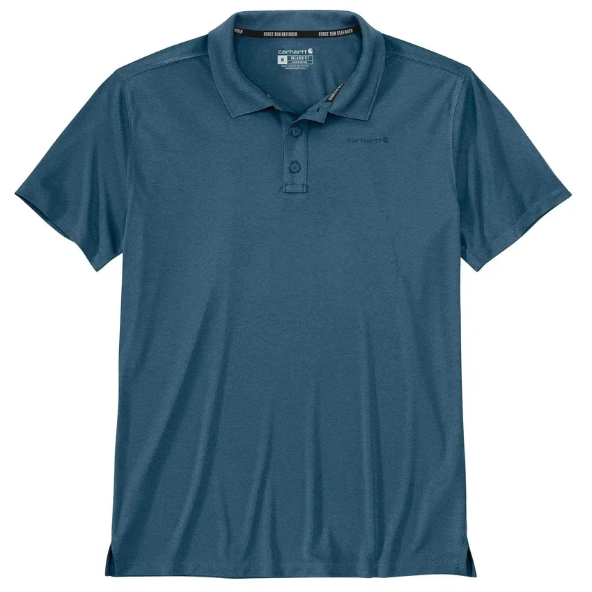 Erkek Force Sun Defender™ Gevşek Kesim Logolu Polo Gömlek - Güneş Koruyucu Gömlekler