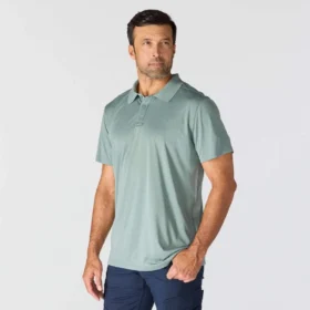 Erkek Force Sun Defender™ Gevşek Kesim Logolu Polo Gömlek – Güneş Koruyucu Gömlekler