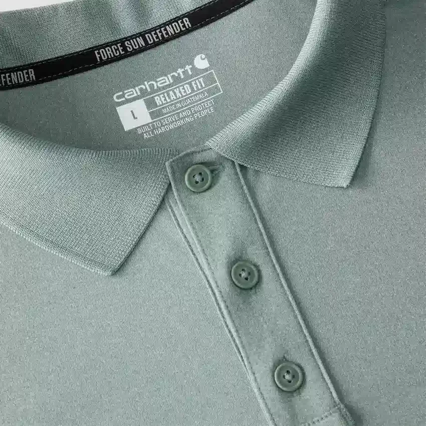 Erkek Force Sun Defender™ Gevşek Kesim Logolu Polo Gömlek - Güneş Koruyucu Gömlekler