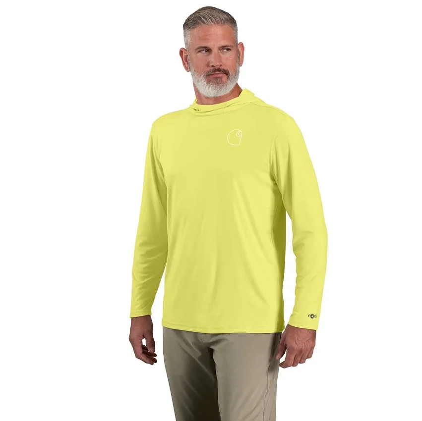 Erkek Force Sun Defender UPF 50+ Hafif Uzun Kolluklu Nem Emici Kapüşonlu Sweatshirt - Güneş Koruyucu Kapüşonlu Sweatshirtler