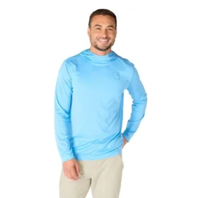 Erkek Force Sun Defender UPF 50+ Hafif Uzun Kolluklu Nem Emici Kapüşonlu Sweatshirt - Güneş Koruyucu Kapüşonlu Sweatshirtler