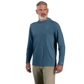 Erkek Force Sun Defender UPF 50+ Hafif Uzun Kolluklu Nem Emici Kapüşonlu Sweatshirt - Güneş Koruyucu Kapüşonlu Sweatshirtler