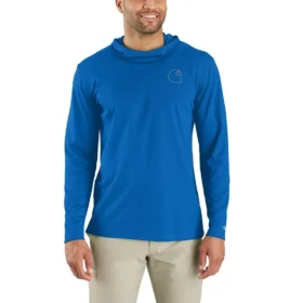 Erkek Force Sun Defender UPF 50+ Hafif Uzun Kolluklu Nem Emici Kapüşonlu Sweatshirt - Güneş Koruyucu Kapüşonlu Sweatshirtler