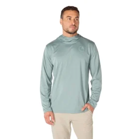 Erkek Force Sun Defender UPF 50+ Hafif Uzun Kolluklu Nem Emici Kapüşonlu Sweatshirt - Güneş Koruyucu Kapüşonlu Sweatshirtler