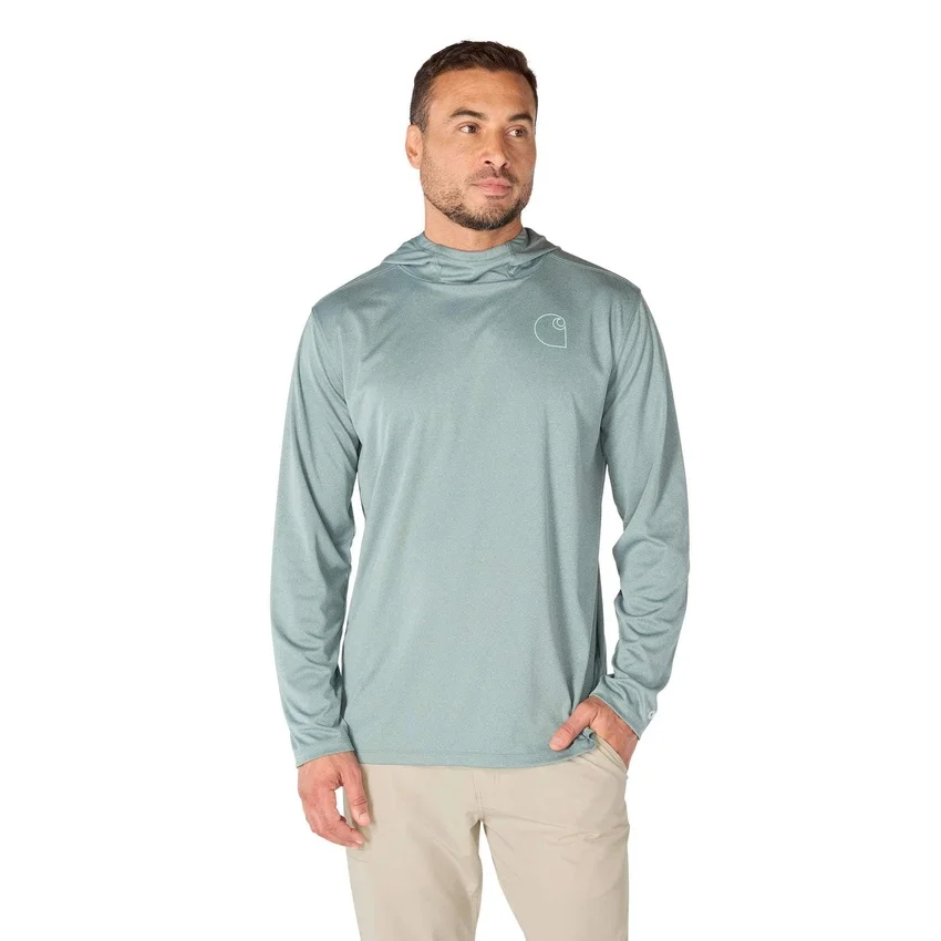 Erkek Force Sun Defender UPF 50+ Hafif Uzun Kolluklu Nem Emici Kapüşonlu Sweatshirt - Güneş Koruyucu Kapüşonlu Sweatshirtler
