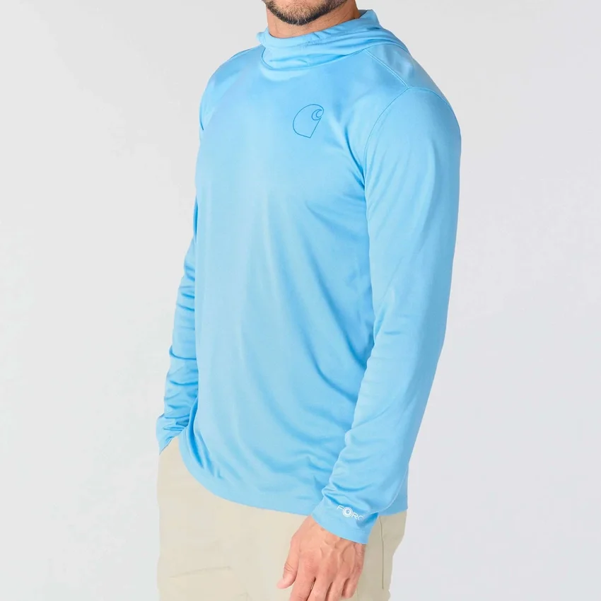 Erkek Force Sun Defender UPF 50+ Hafif Uzun Kolluklu Nem Emici Kapüşonlu Sweatshirt - Güneş Koruyucu Kapüşonlu Sweatshirtler