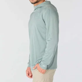 Erkek Force Sun Defender UPF 50+ Hafif Uzun Kolluklu Nem Emici Kapüşonlu Sweatshirt – Güneş Koruyucu Kapüşonlu Sweatshirtler