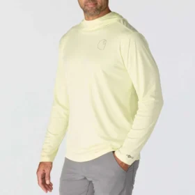 Erkek Force Sun Defender UPF 50+ Hafif Uzun Kolluklu Nem Emici Kapüşonlu Sweatshirt – Güneş Koruyucu Kapüşonlu Sweatshirtler