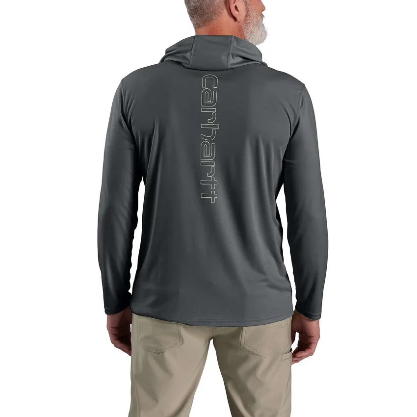 Erkek Force Sun Defender UPF 50+ Hafif Uzun Kolluklu Nem Emici Kapüşonlu Sweatshirt - Güneş Koruyucu Kapüşonlu Sweatshirtler
