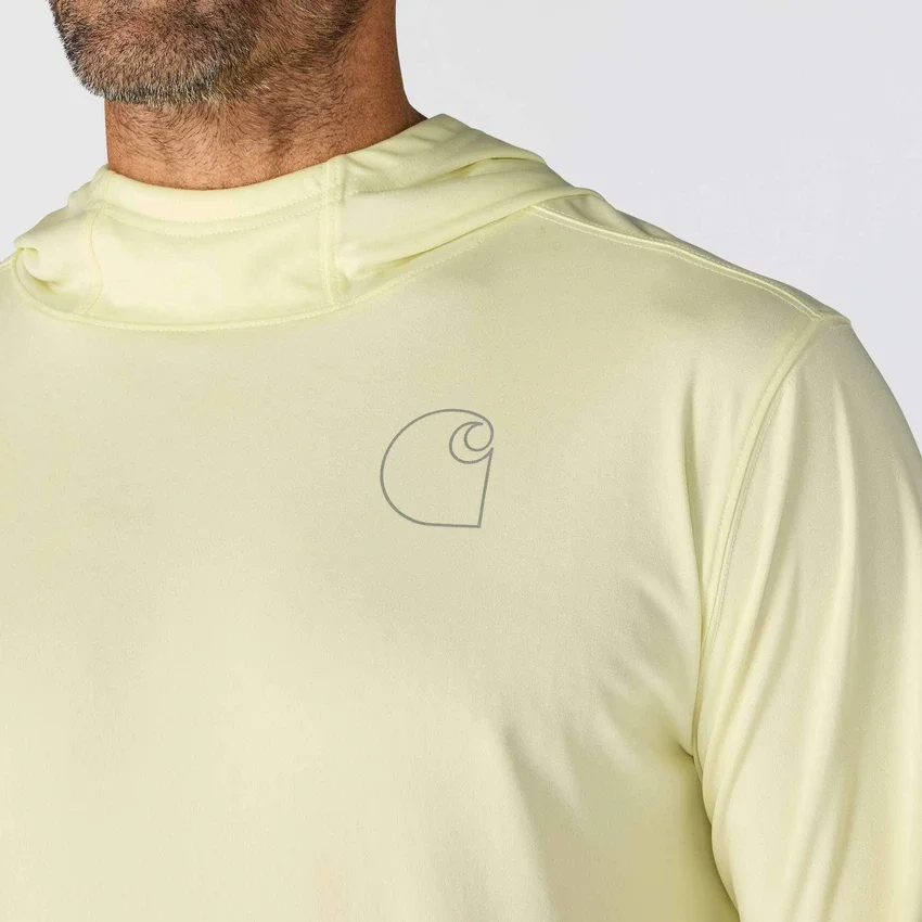 Erkek Force Sun Defender UPF 50+ Hafif Uzun Kolluklu Nem Emici Kapüşonlu Sweatshirt - Güneş Koruyucu Kapüşonlu Sweatshirtler