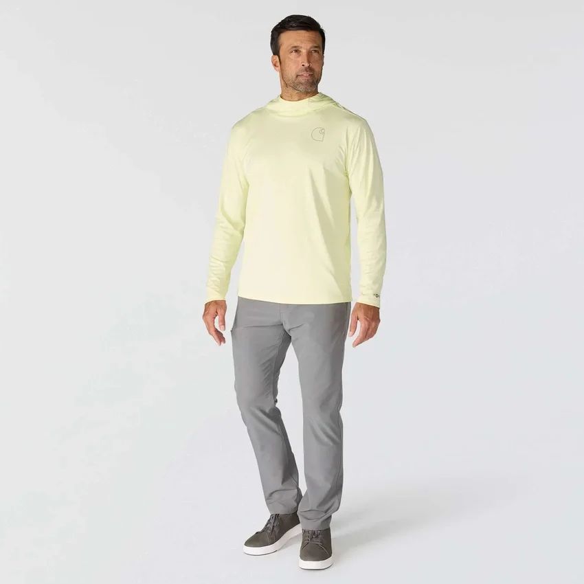 Erkek Force Sun Defender UPF 50+ Hafif Uzun Kolluklu Nem Emici Kapüşonlu Sweatshirt - Güneş Koruyucu Kapüşonlu Sweatshirtler