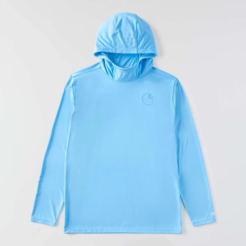 Erkek Force Sun Defender UPF 50+ Hafif Uzun Kolluklu Nem Emici Kapüşonlu Sweatshirt - Güneş Koruyucu Kapüşonlu Sweatshirtler