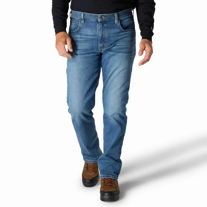 Erkek FR Geniş Kesim Düz Paça Rugged Flex™ Kot - Alev Dirençli Kot