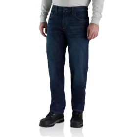 Erkek FR Geniş Kesim Düz Paça Rugged Flex™ Kot - Alev Dirençli Kot