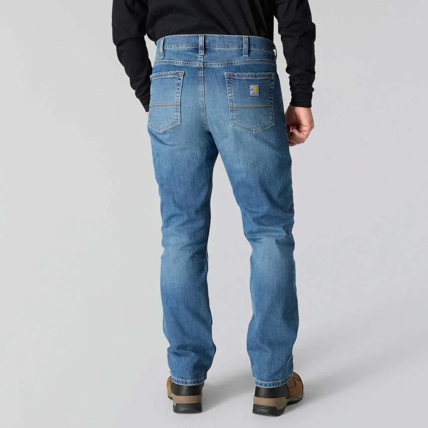 Erkek FR Geniş Kesim Düz Paça Rugged Flex™ Kot - Alev Dirençli Kot