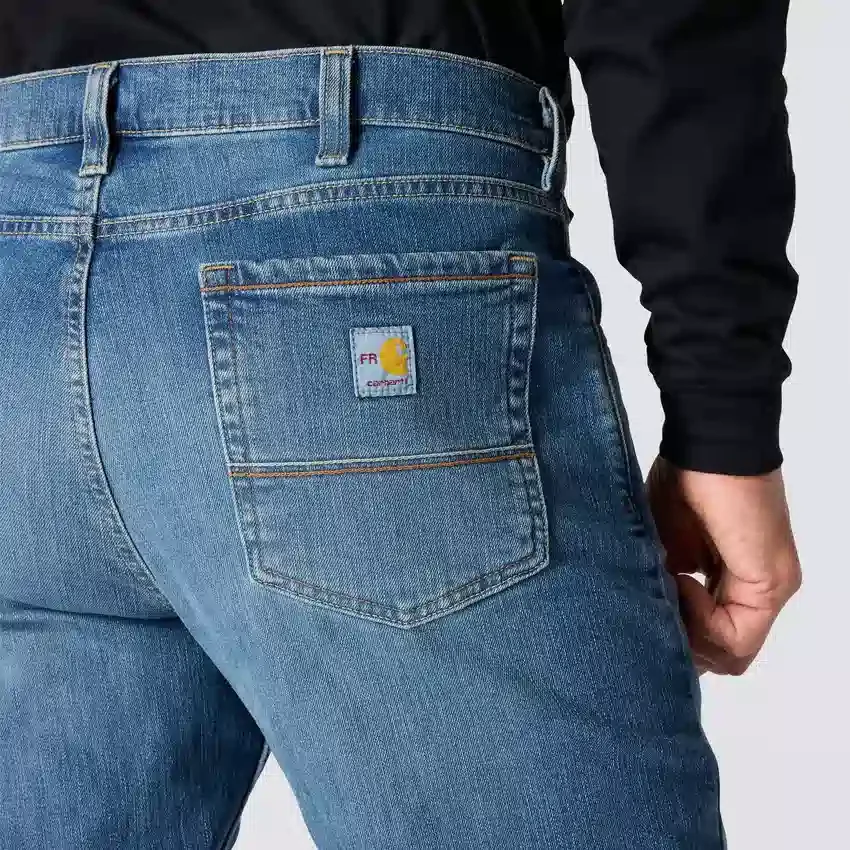 Erkek FR Geniş Kesim Düz Paça Rugged Flex™ Kot - Alev Dirençli Kot
