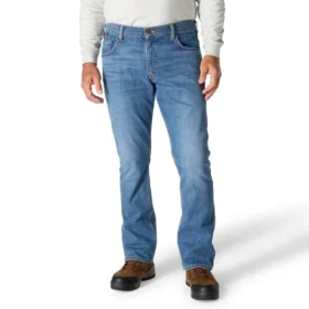 Erkek FR Gevşek Kesim Bootcut Rugged Flex Ateşe Dayanıklı İş Kot Pantolonu
