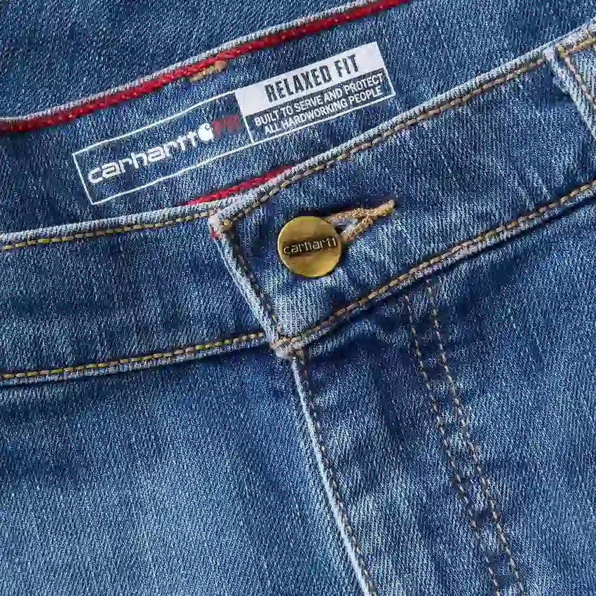 Erkek FR Gevşek Kesim Bootcut Rugged Flex Ateşe Dayanıklı İş Kot Pantolonu