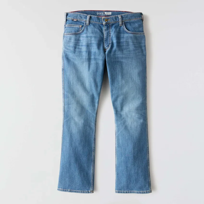Erkek FR Gevşek Kesim Bootcut Rugged Flex Ateşe Dayanıklı İş Kot Pantolonu