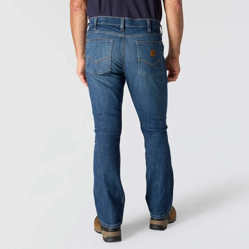 Erkek FR Gevşek Kesim Bootcut Rugged Flex Ateşe Dayanıklı İş Kot Pantolonu