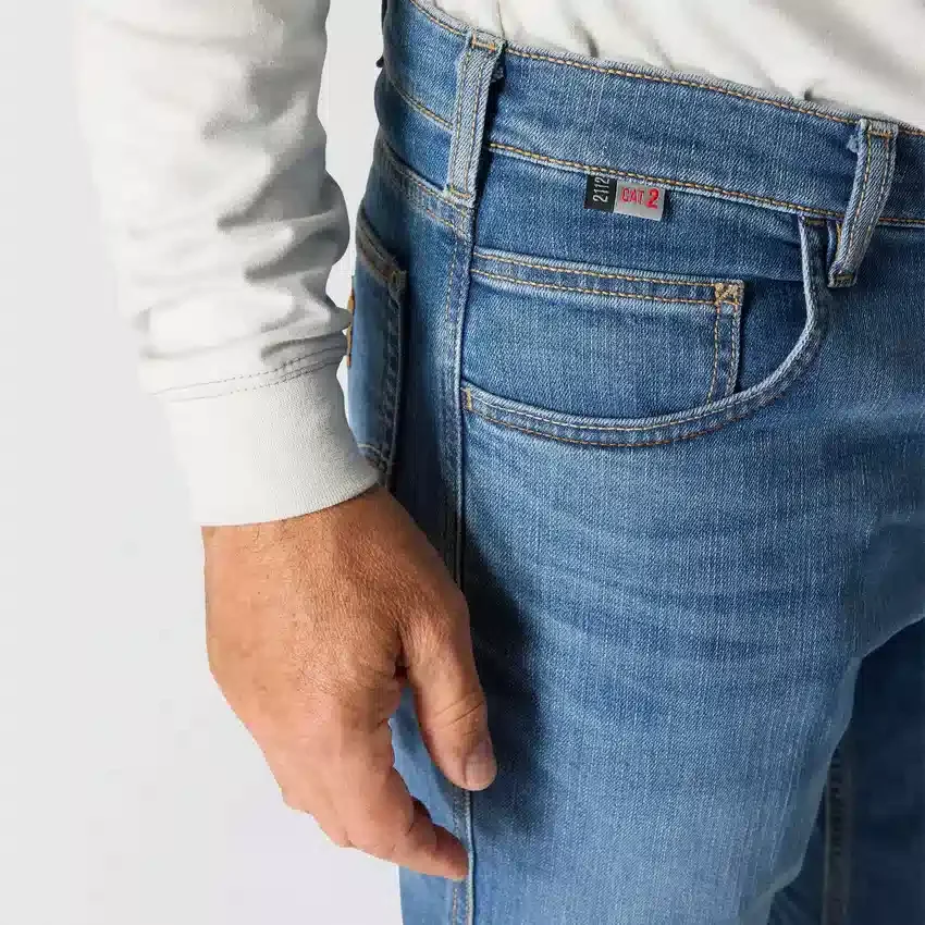 Erkek FR Gevşek Kesim Bootcut Rugged Flex Ateşe Dayanıklı İş Kot Pantolonu