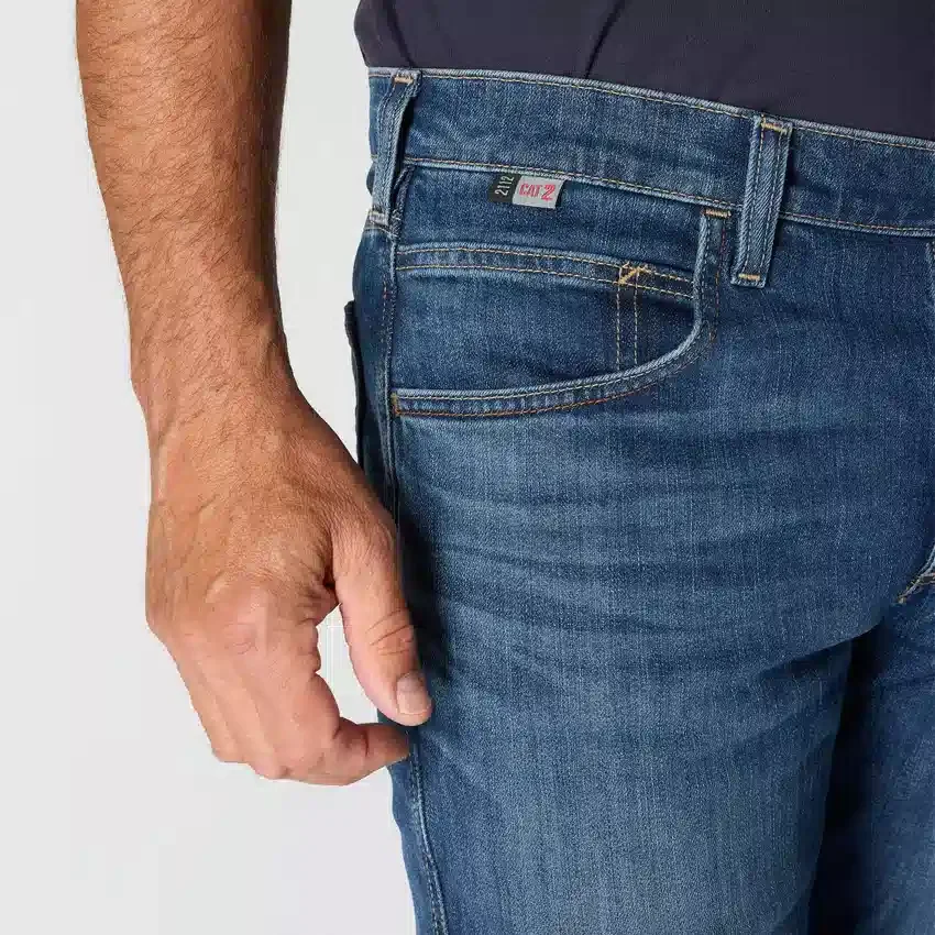 Erkek FR Gevşek Kesim Bootcut Rugged Flex Ateşe Dayanıklı İş Kot Pantolonu
