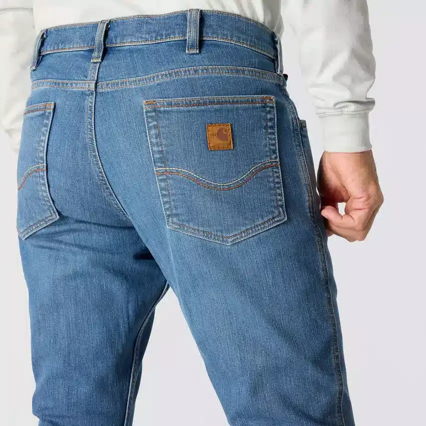 Erkek FR Gevşek Kesim Bootcut Rugged Flex Ateşe Dayanıklı İş Kot Pantolonu