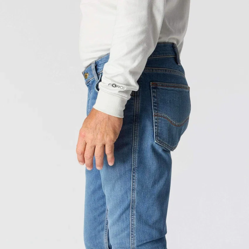 Erkek FR Gevşek Kesim Bootcut Rugged Flex Ateşe Dayanıklı İş Kot Pantolonu