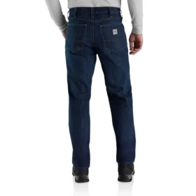 Erkek FR Slim Düz Paça Rugged Flex™ Kot – Alev Dirençli Kot