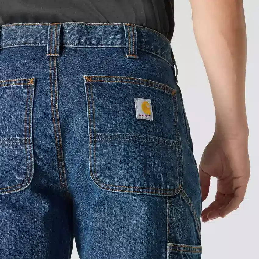 Erkek Geniş Düz Kesim İş Kot Pantolonu